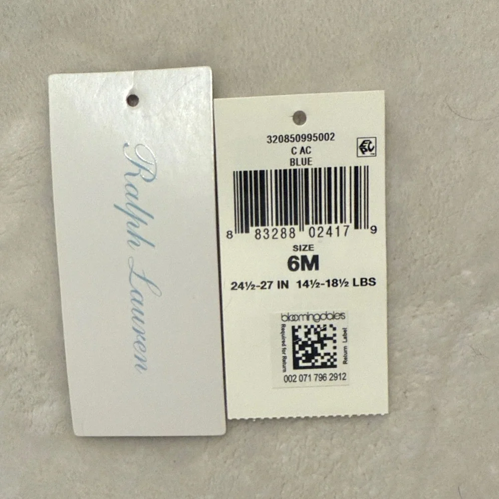 Blue Bear Print Kids One Piece - Picture 5 of 6